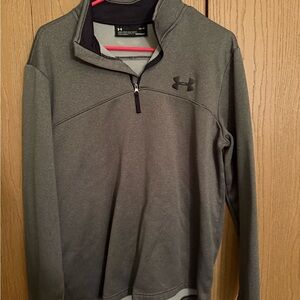 LG Men's Under Armour Gray Performance Quarter-Zip Jacket